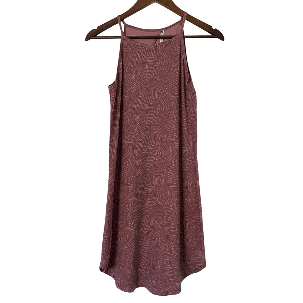 Kuhl Lea Dress Womens XS Mauve Sleeveless Midi Hiking Travel Keyhole Gorpcore